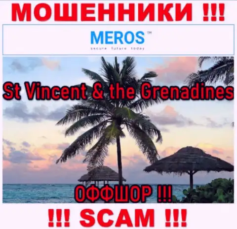St Vincent & the Grenadines - это официальное место регистрации компании MerosTM Com