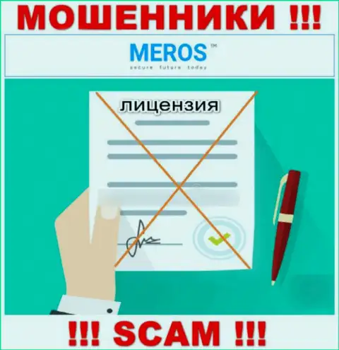 Организация MerosTM не имеет разрешение на осуществление деятельности, поскольку мошенникам ее не выдали