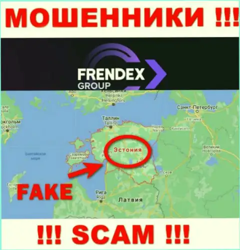 На сайте Френдекс Ио вся информация относительно юрисдикции липовая - явно мошенники !!!