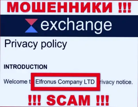 Сведения о юридическом лице Waves Exchange, ими оказалась компания Elfronus Company LTD