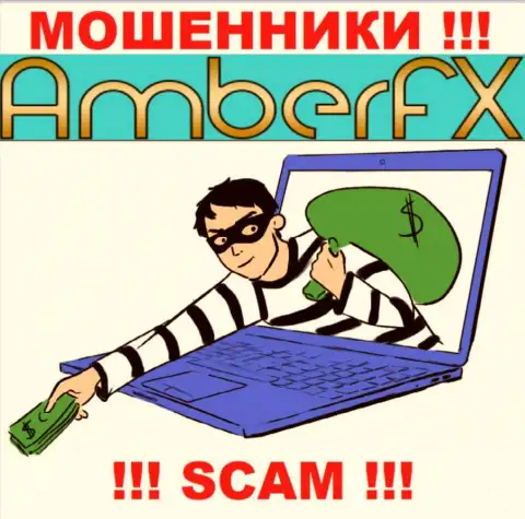 Заработка в совместной работе с брокерской конторой AmberFX Вам не видать - это самые обычные интернет-ворюги