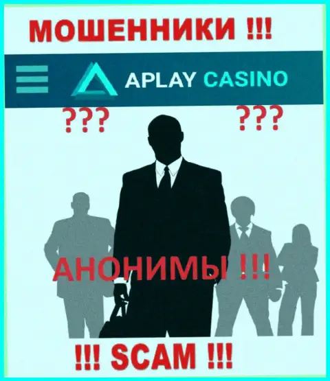 Информация о прямом руководстве APlay Casino, увы, неизвестна