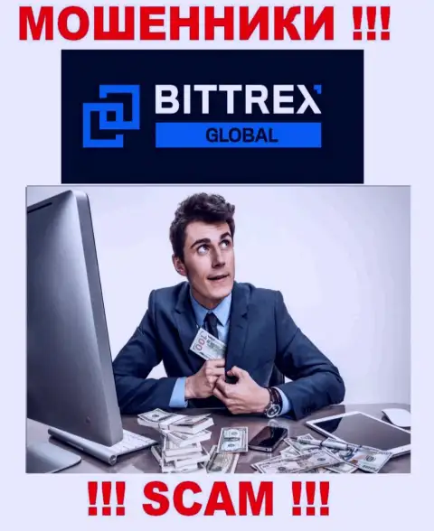 Не верьте интернет-махинаторам Global Bittrex Com, ведь никакие комиссионные сборы забрать финансовые вложения помочь не смогут
