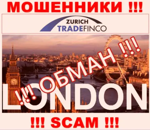 Мошенники Zurich TradeFinco ни при каких условиях не представят реальную инфу о юрисдикции, на веб-портале - липа
