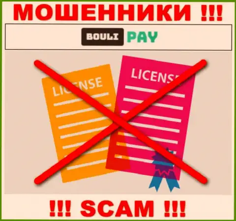 Информации о лицензионном документе Bouli Pay на их официальном информационном портале не показано - РАЗВОД !!!