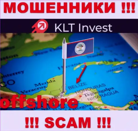 KLT Invest безнаказанно сливают, ведь находятся на территории - Belize
