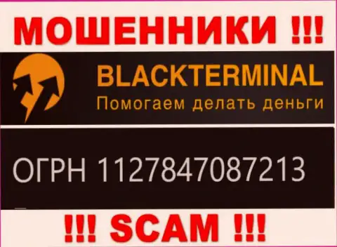 BlackTerminal Ru мошенники всемирной сети интернет !!! Их номер регистрации: 1127847087213
