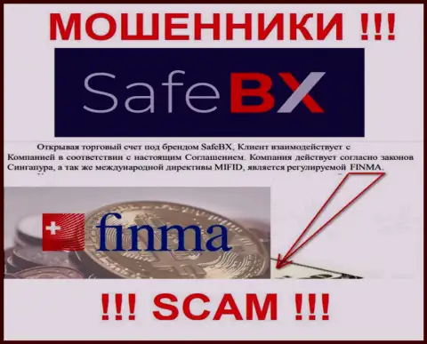 SafeBX и их регулятор: FINMA - МОШЕННИКИ !!!