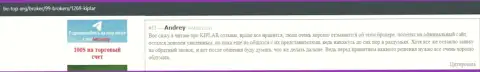 На интернет-сервисе Be Top Org представлены отзывы об Форекс дилинговом центре Kiplar