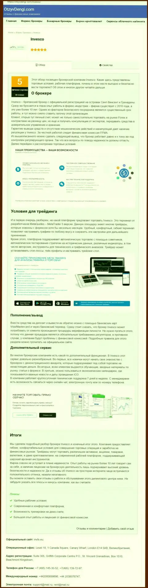 Web-ресурс OtzyvDengi Com разместил публикацию о форекс дилинговом центре ИНВФХ