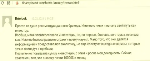 Точки зрения валютных игроков касательно условий совершения торговых сделок Forex брокерской организации INVFX на интернет-портале FinansyInvest Com
