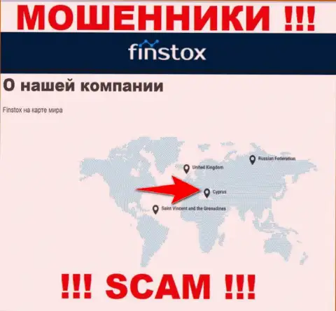 Финстокс Ком - это интернет мошенники, их адрес регистрации на территории Cyprus