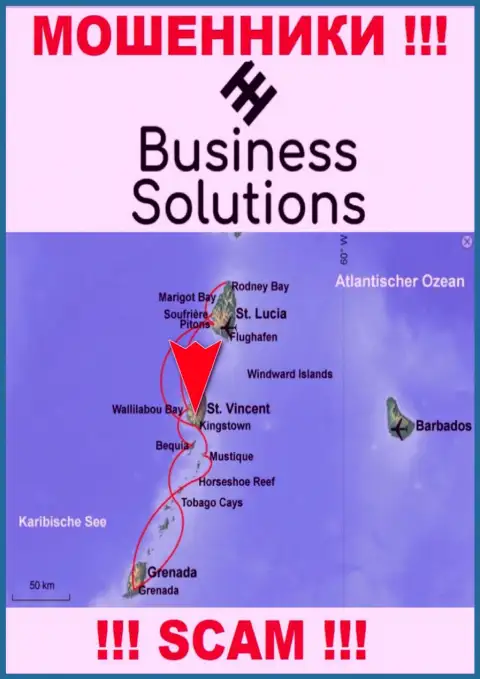 БизнесСолюшнс специально обосновались в оффшоре на территории Kingstown, St Vincent & the Grenadines это МОШЕННИКИ !!!