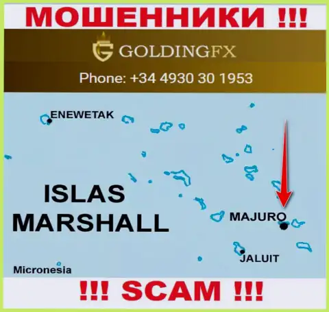 С internet-мошенником Голдинг ФИкс довольно-таки рискованно иметь дела, они зарегистрированы в офшоре: Majuro, Marshall Islands