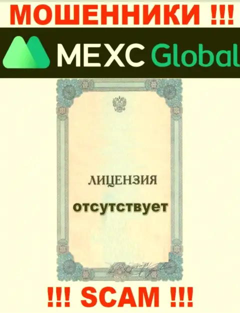 У лохотронщиков MEXCGlobal на интернет-сервисе не представлен номер лицензии организации !!! Осторожнее