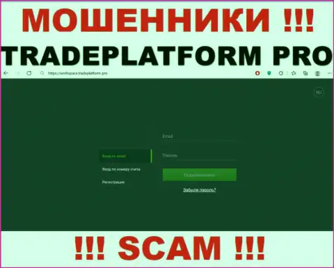 TradePlatform Pro - это интернет-портал Trade Platform Pro, где легко можно угодить в грязные руки этих мошенников