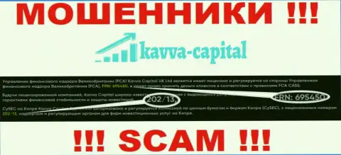 Вы не вернете средства из компании Kavva Capital Cyprus Ltd, даже узнав их номер лицензии на осуществление деятельности с официального сайта