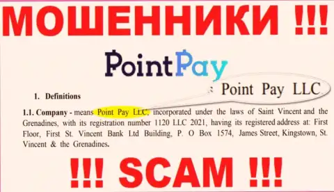 Point Pay LLC - это контора, управляющая интернет-мошенниками PointPay Io