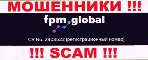 В глобальной сети интернет работают махинаторы FPM Global !!! Их номер регистрации: 2903523