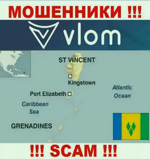 Влом зарегистрированы на территории - Saint Vincent and the Grenadines, остерегайтесь работы с ними
