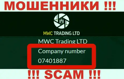 Будьте крайне осторожны, наличие номера регистрации у компании MWCTradingLtd Com (07401887) может быть приманкой