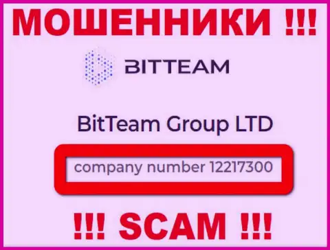 Будьте осторожны, присутствие регистрационного номера у BitTeam (12217300) может быть приманкой