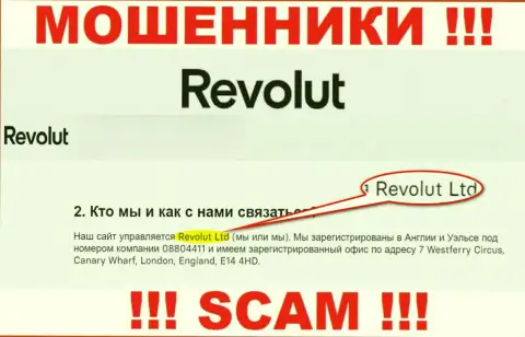 Revolut Ltd - это организация, владеющая интернет-мошенниками Revolut