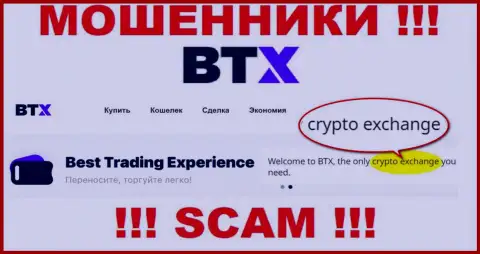 Крипто торговля - это сфера деятельности мошеннической организации BTX