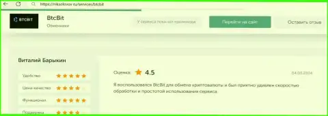 Отзыв пользователя БТКБИТ Сп. З.о.о. о прибыльности условий сотрудничества, размещенный на веб-ресурсе niksolovov ru